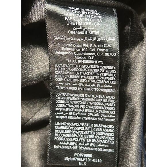 Bebe Black Satin Panel Bodycon Mini Dress with Embellished Halter Neck – Size M - Picture 6 of 7